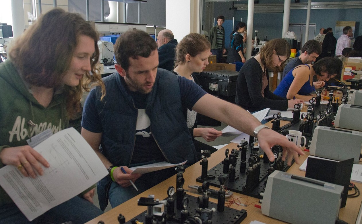 Attendees at the annual course in advanced optical microscopy at the Plymouth Laboratory of the Marine Biological Association - a course supported by The Company of Biologists