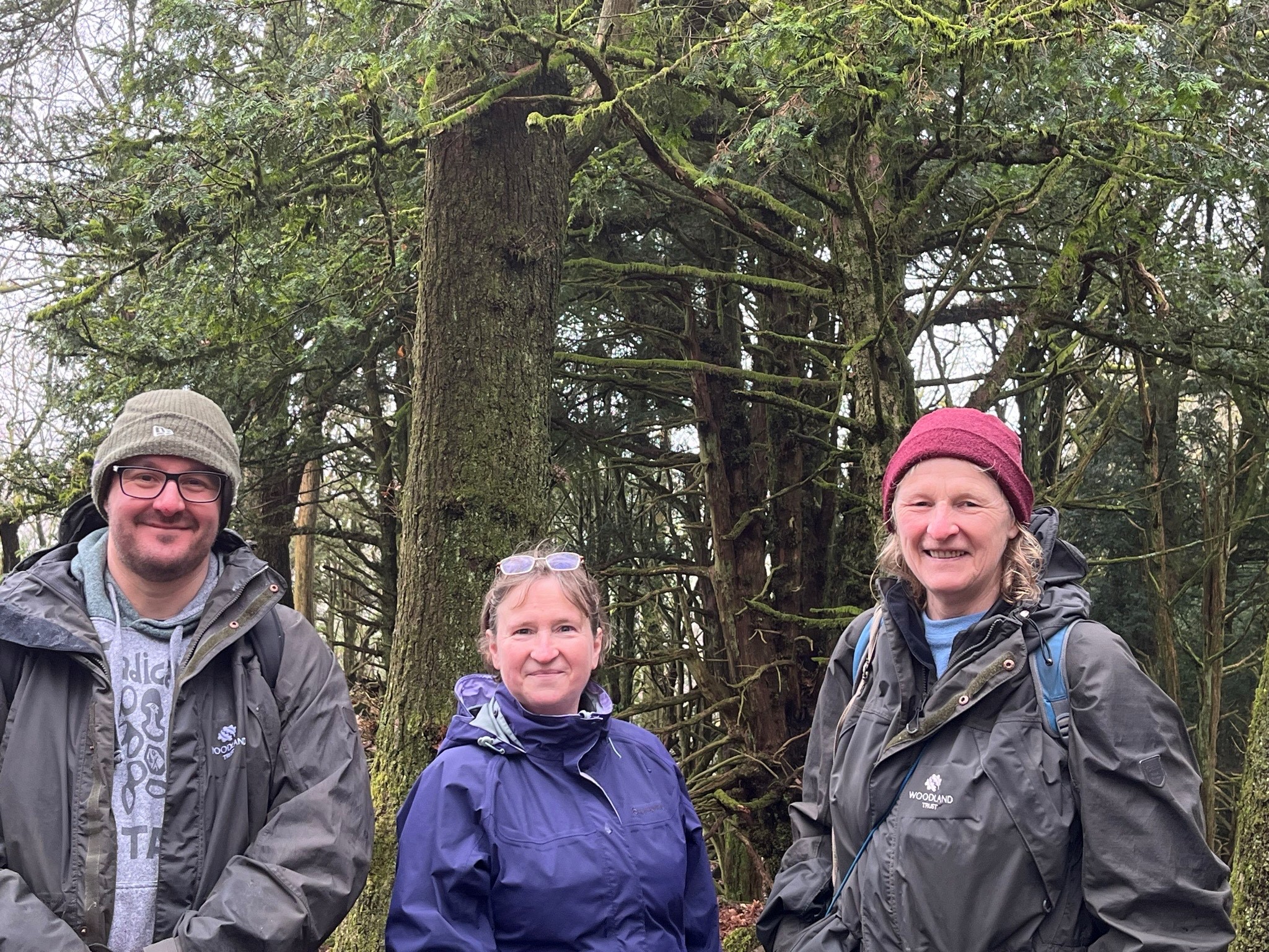 Claire Moulton, Heather Swift and Dan McDermott in Great Knott Wood